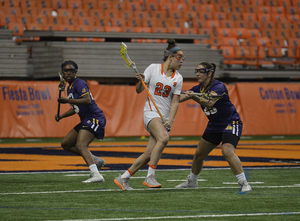 Albany transfer Alie Jimerson steps up for injured Nicole Levy at attack.