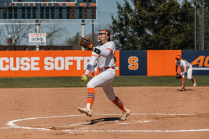 Madison Knight led the Orange to an 8-2 win against Virginia in round one of the ACC Tournament.